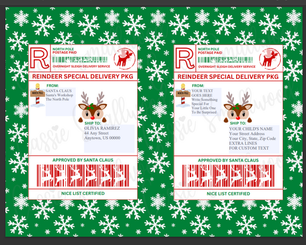 Editable North Pole Shipping Label Bundle – Cassie Smallwood editable-north-pole-shipping-label-bundle-cassie-smallwood