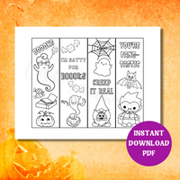 printable halloween bookmarks for kids to color