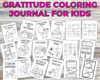 coloring gratitude journal for kids printable pdf