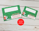 printable lump of coal party favor tags with poem about being naughty