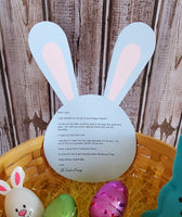 Blue Easter Bunny Letter For Boys