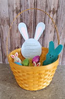 Editable Easter Bunny note customized