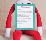 elf on the shelf goodbye letter editable printable pdf