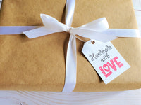Handmade gift tags, Handmade just for you tags, Printable small business thank you tags