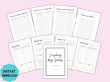 printable goal setting planner pdf, Etsy goal planning workbook, business goal planner