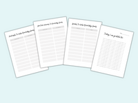 goal setting journal, goal planning journal printable pdf