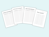 goal setting journal, goal planning journal printable pdf