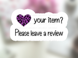 please leave a review stickers png, love your item sticker, thanks sticker
