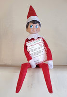 Mini naughty list warning letter from Santa Elf On The Shelf Idea