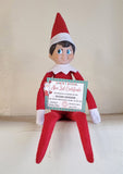North Pole Nice List Certificate from Santa Elf On The Shelf idea from Santa
