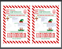 editable elf mail north pole shipping label printable pdf for kids