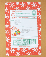 Editable North Pole Shipping Label From Santa
