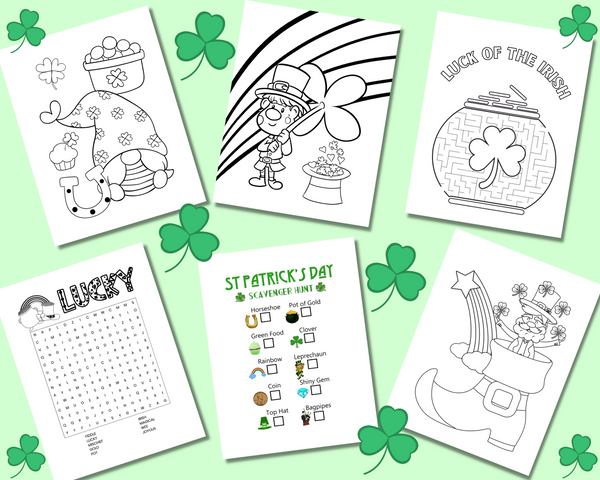 St Patrick's day Coloring Book For Kids: St Patrick's Day Coloring