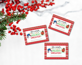 ugly sweater party game, ugly sweater voting cards printable digital download
