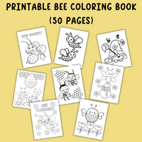 printable bee coloring book, honey bee coloring pages for summer pdf, bumble bee coloring sheets for spring