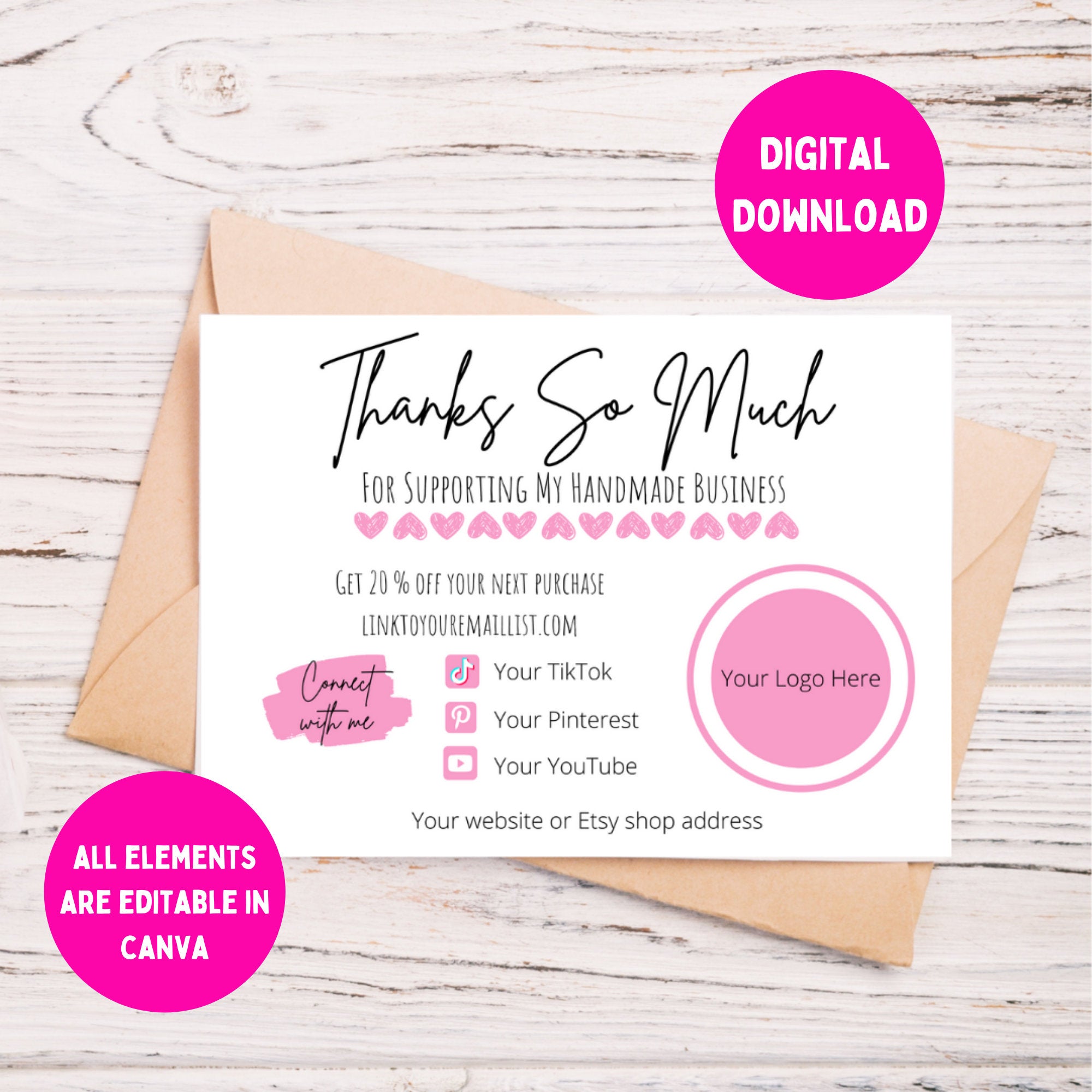 DIY Printable Small Business Thank You Card, Thank You for Shopping No – Cassie Smallwood diy-printable-small-business-thank-you-card-thank-you-for-shopping-no-cassie-smallwood