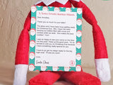 elf on the shelf letter from Santa Claus editable personalized printable