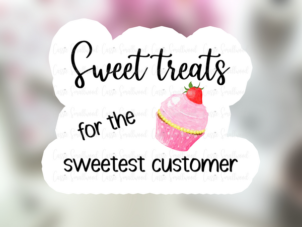 Sweet Treats For The Sweetest Customer Cupcake Baked Goods Stickers –  Cassie Smallwood