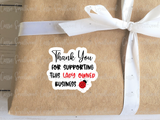 Thank you for supporting this lady owned business stickers printable, ladybug thank you stickers for small business, Etsy packaging ideas, cute packaging supplies small business