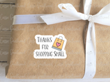Thanks for shopping small stickers for Cricut, Small business thank you stickers, Thank you for shopping stickers, Etsy packaging ideas, Customer thank you labels small business