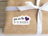 You are the heart of my business stickers printable, purple leopard heart sticker small business thank you stickers, shipping stickers small business, customer appreciation stickers, Etsy packaging stickers